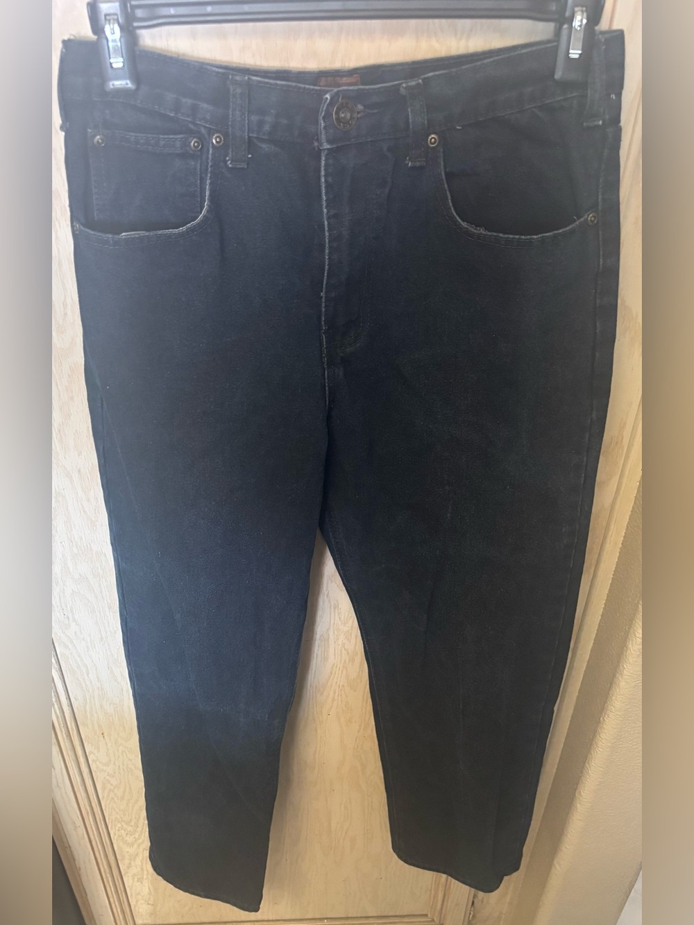 River Rock Jeans Men's Size 32x30 Dark Wash Denim Grunge Faded Straight